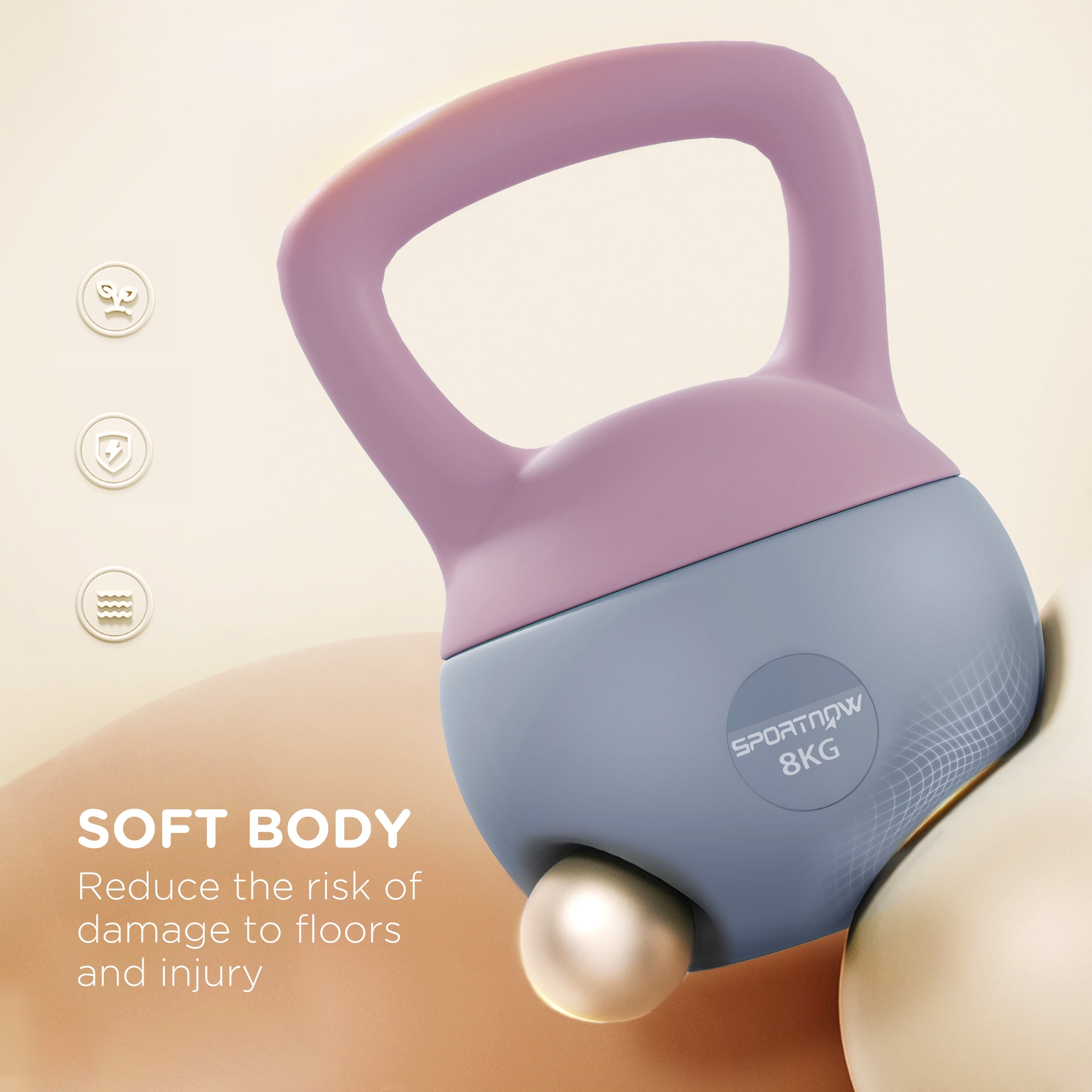 SPORTNOW 8KG Soft Kettlebell