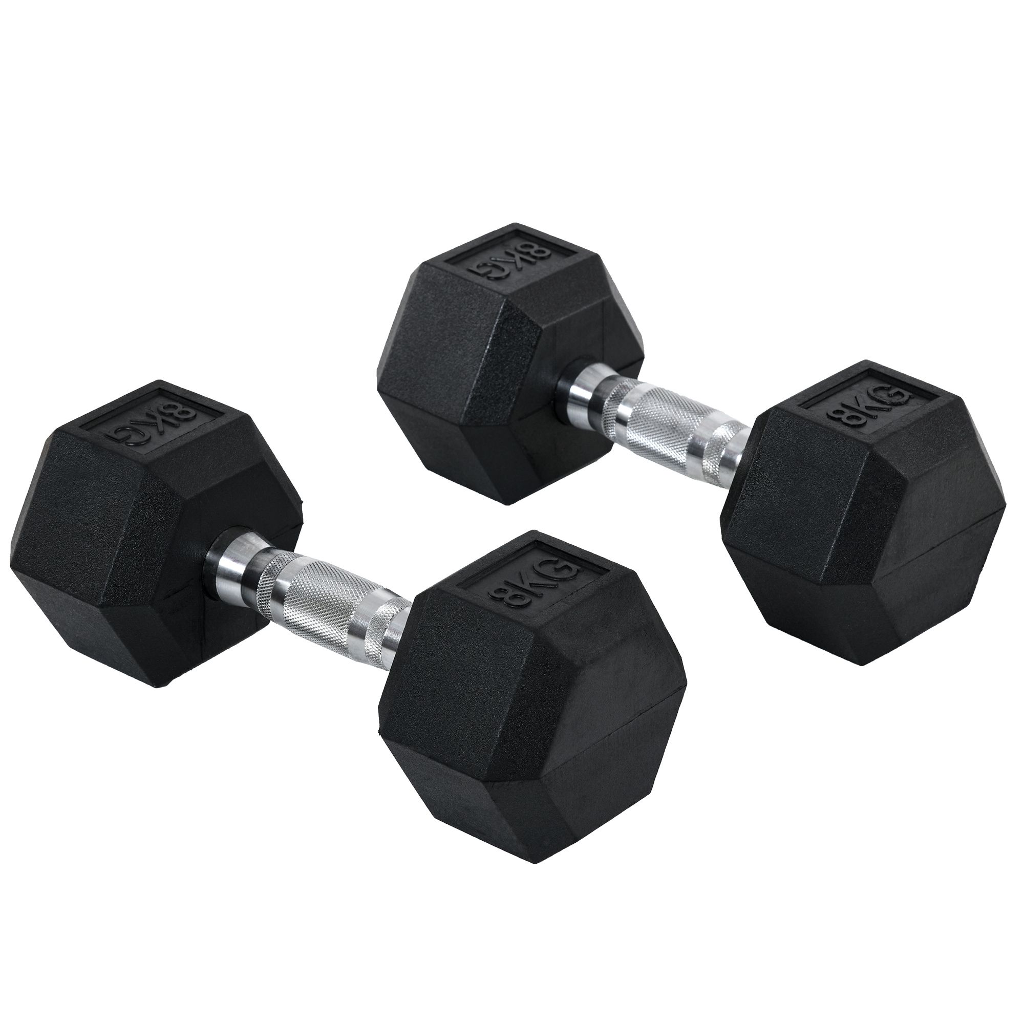2x8kg Hex Dumbbell