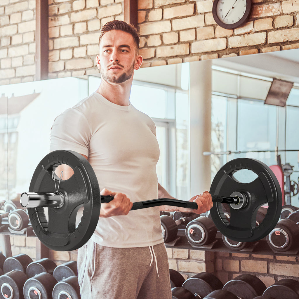 Barbell Bar with Spring Clips (8kg)