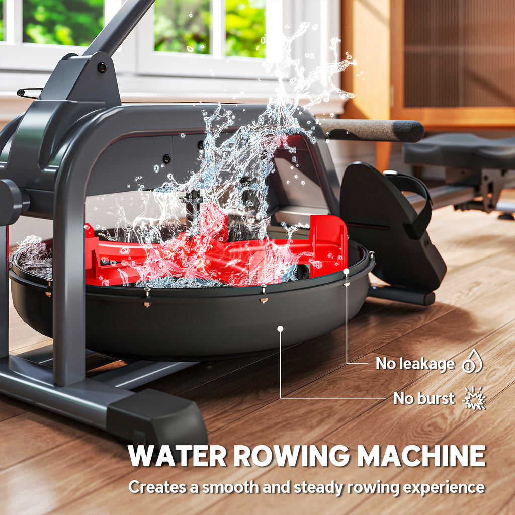 Water Rowing Machine, Adjustable Resistance
