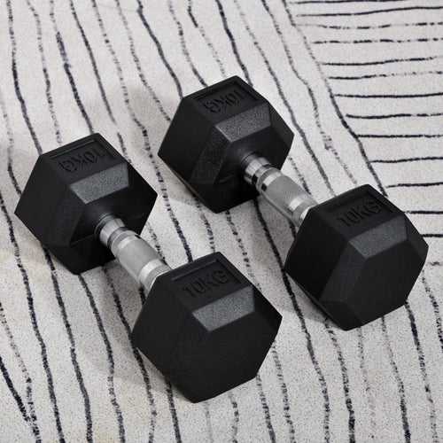 2x10kg Hex Dumbbells