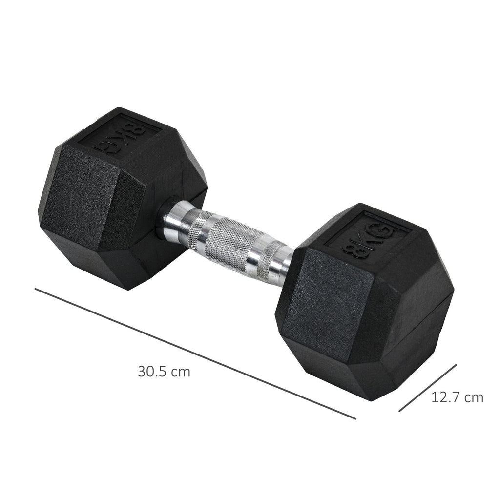 2x8kg Hex Dumbbell