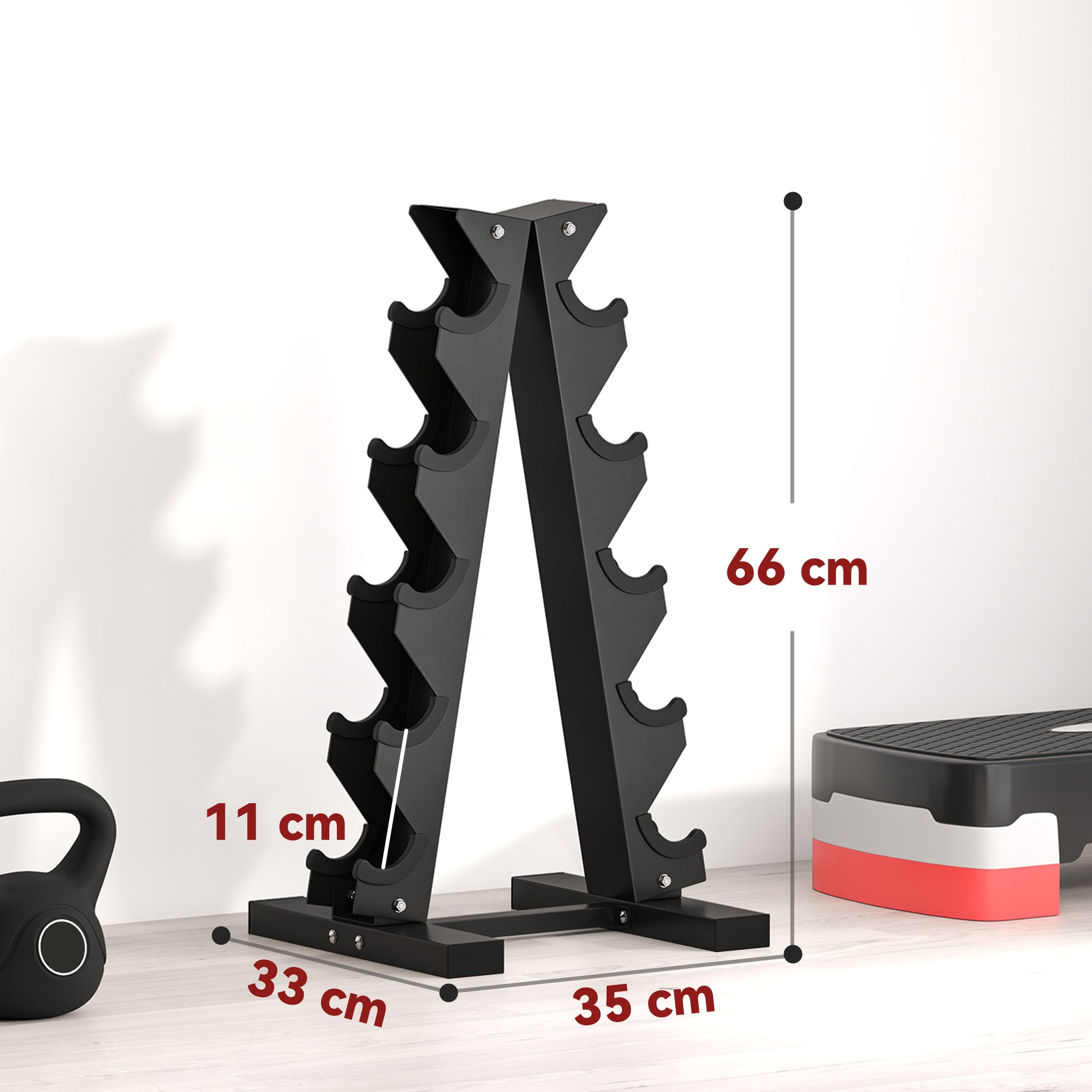 Five-Tier Dumbbell Storage Rack