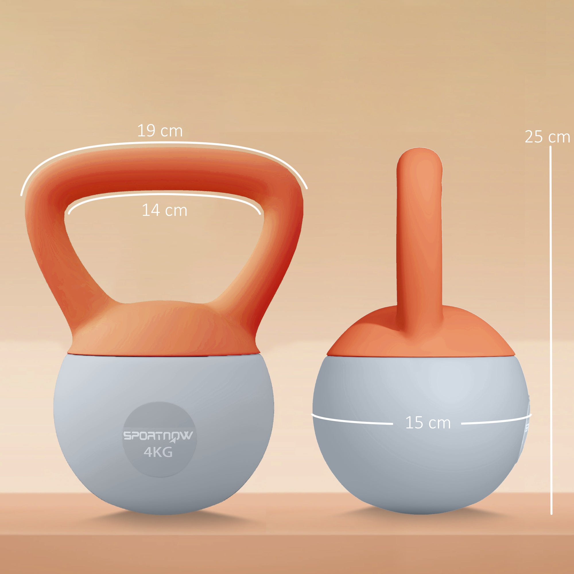 SPORTNOW 8KG Soft Kettlebell