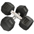 2x6kg Hex Dumbbells