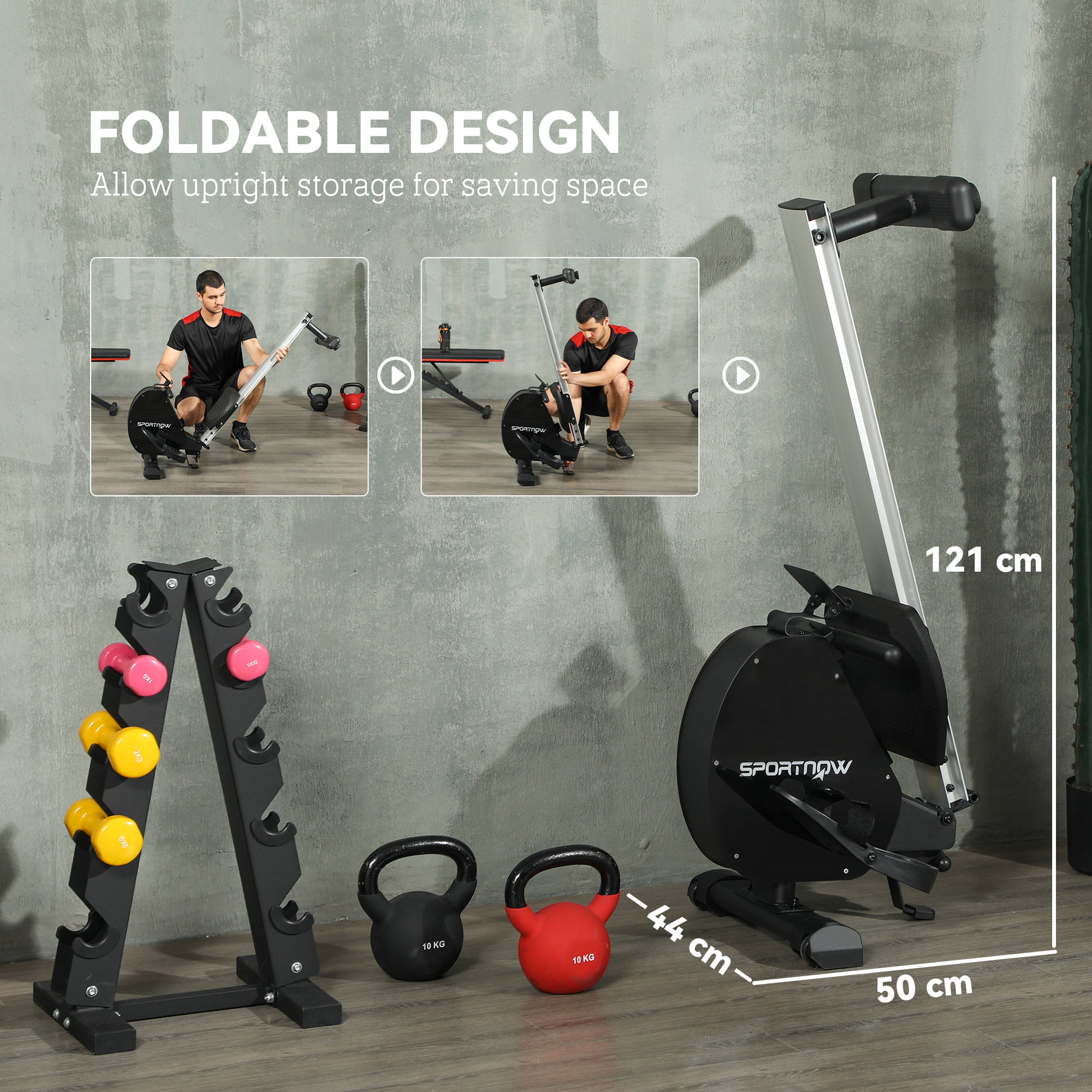 Folding Magnetic Rowing Machine