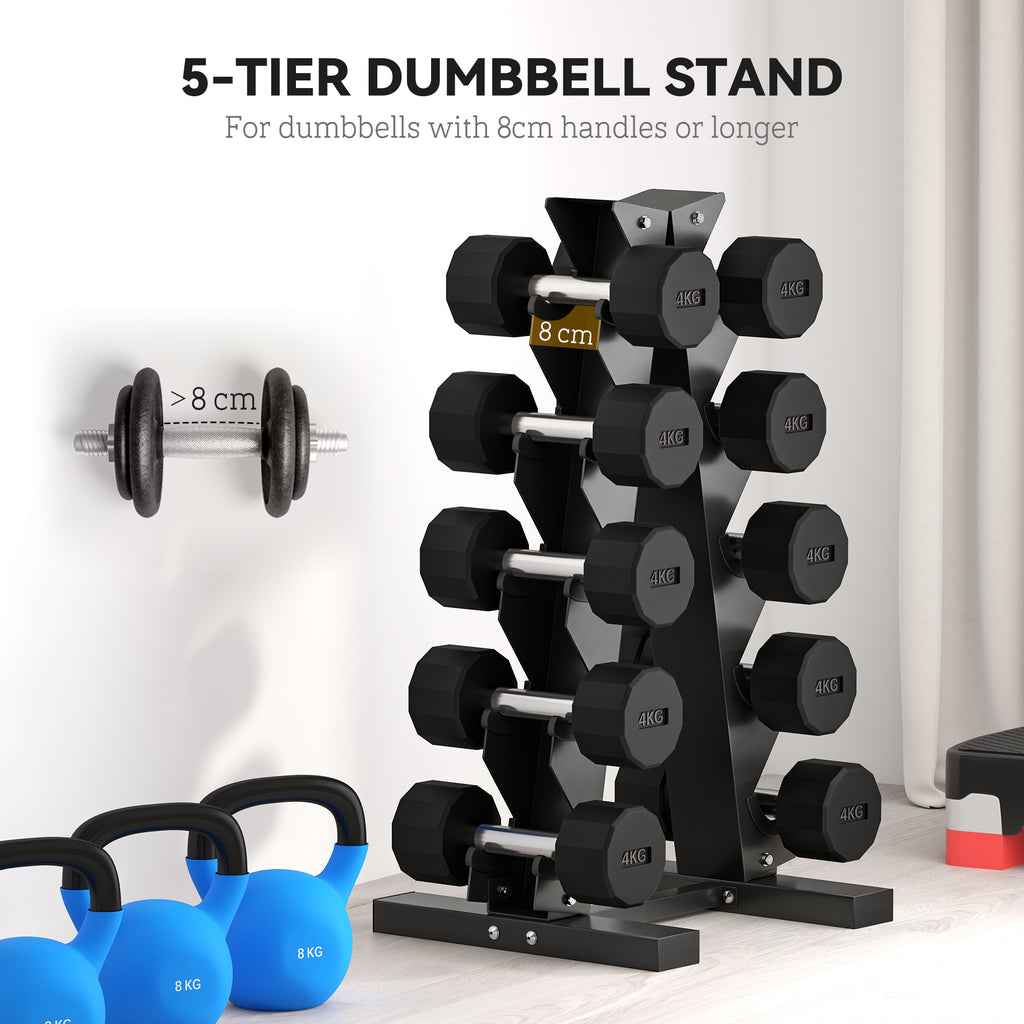 Five-Tier Dumbbell Storage Rack