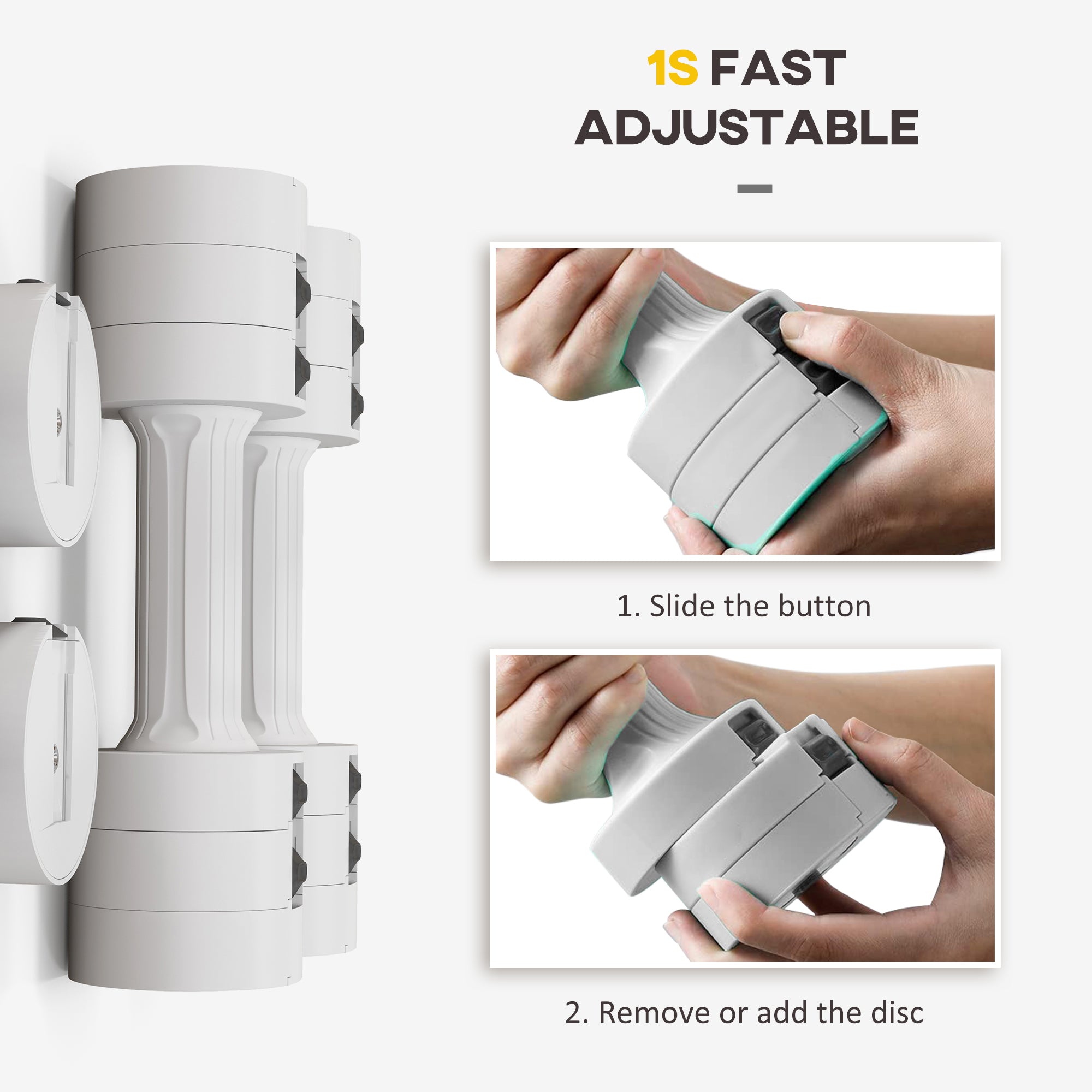 Adjustable Dumbbells Set (2.5KG X 2)