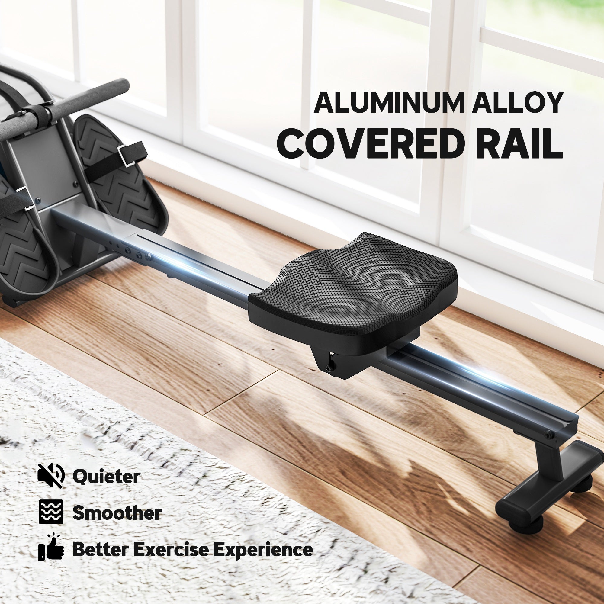 Water Rowing Machine, Adjustable Resistance